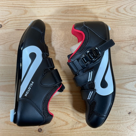Peloton Cycling Spinning Shoes Size EU 37 / Women's US 6 Black Red PL-SH-B-37 - Picture 7 of 9